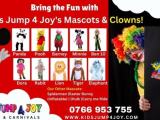 Top Children’s Party Mascots & Clowns for Hire | Kids Jump 4 Joy